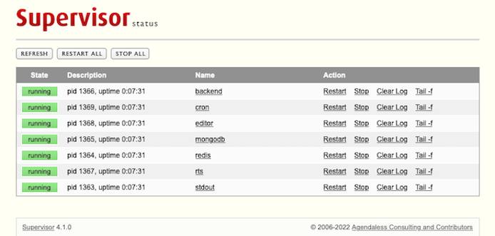 The Appsmith Supervisor page